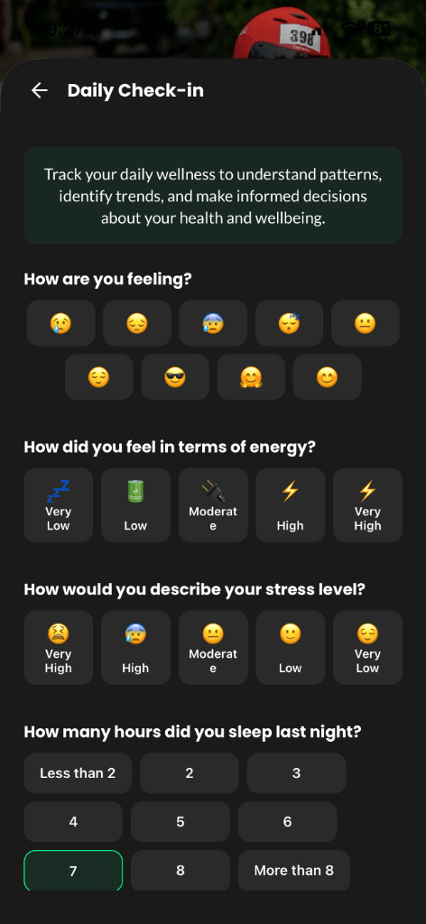 Daily Check-in